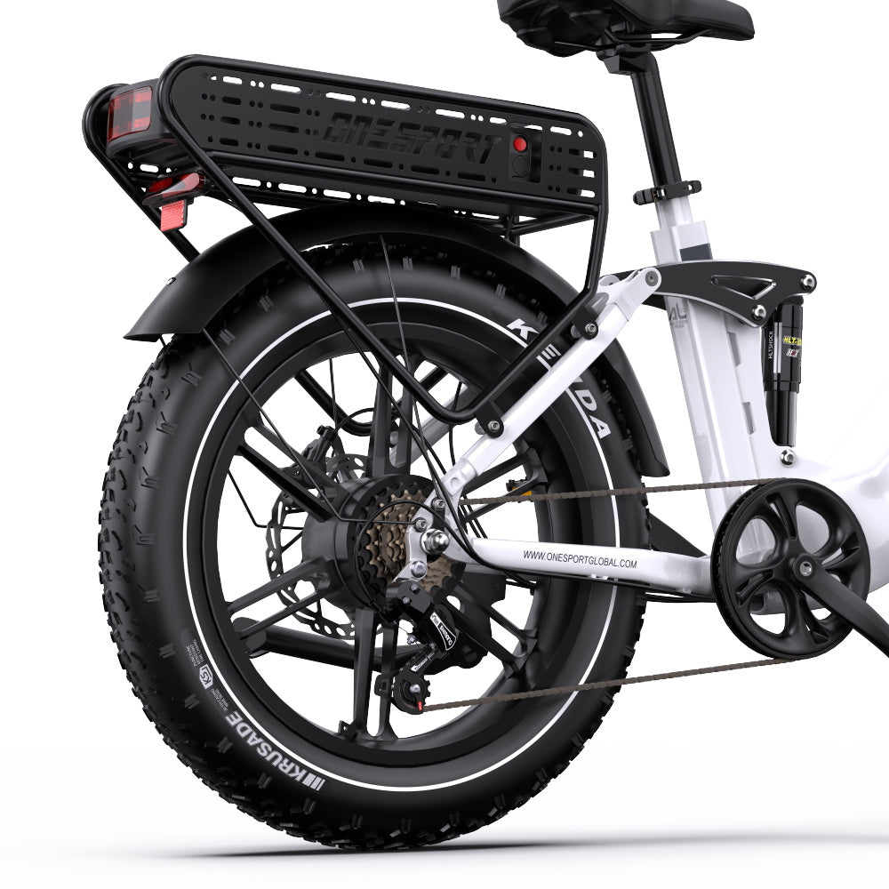 OneSport OT08 Pro rear rack in white