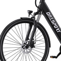 OneSport OT12 front wheel and fork in black