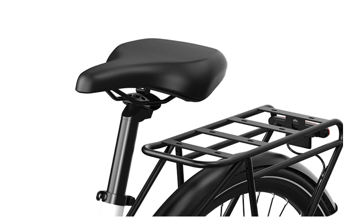 OneSport OT12 saddle in black in close-up
