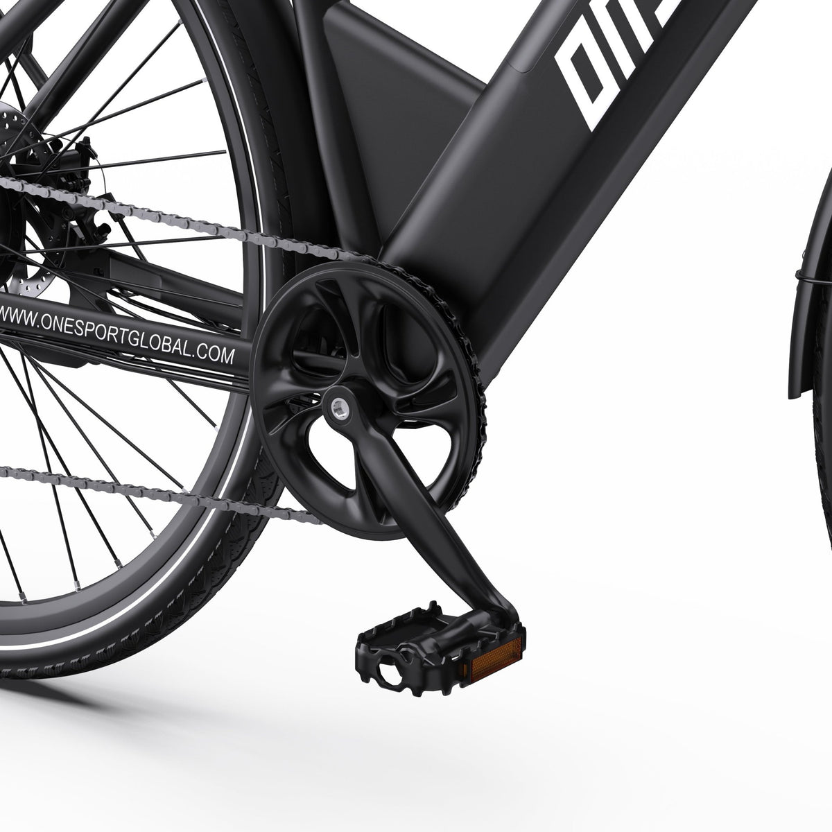 OneSport OT12 cranks and pedals in black