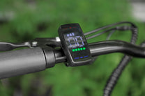 Close-up of the OneSport OT12 display in black in a park