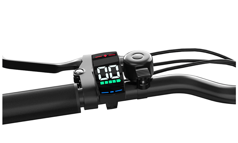 Close-up of the OneSport OT12 display in black