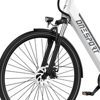 OneSport OT12 front wheel and fork in white