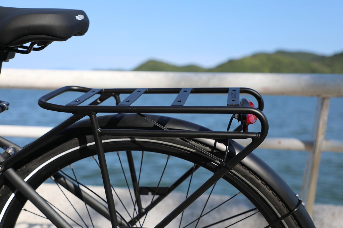OneSport OT12 rear rack in black by the sea