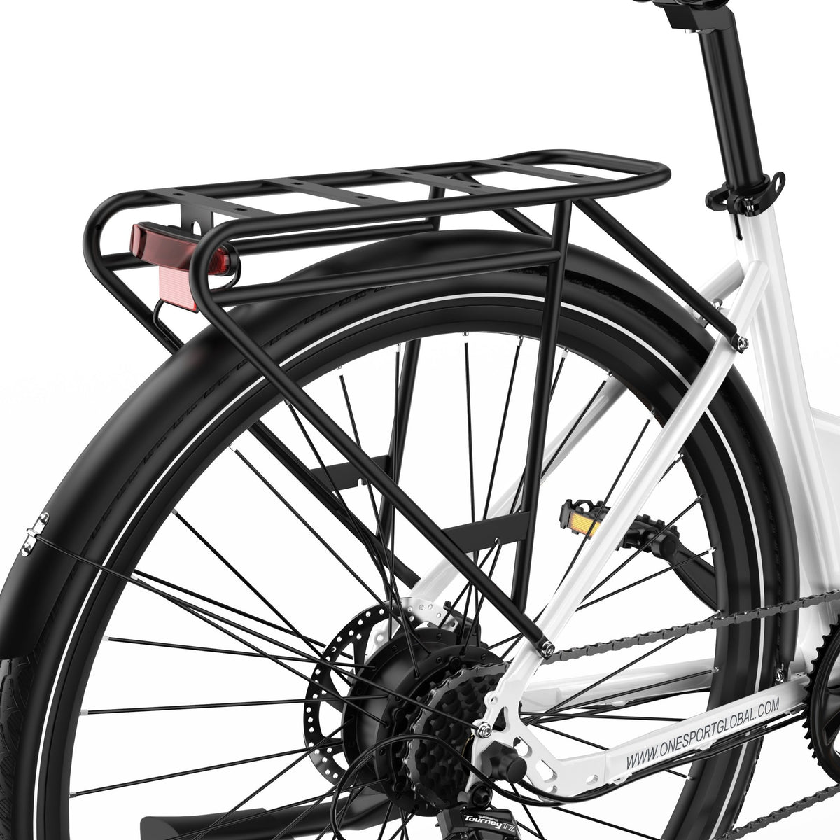 OneSport OT12 rear rack in white