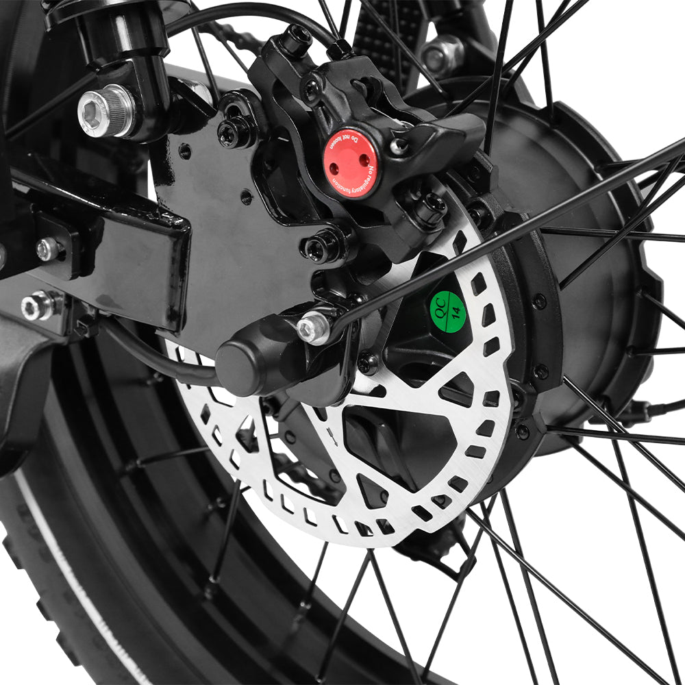 OneSport W66 disc brake from behind