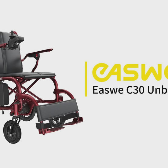 Easwe® C30 Carbon Fiber Electric Wheelchair Unboxing