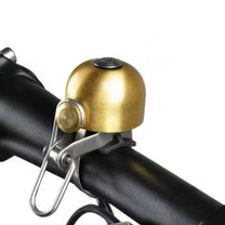 Close-up of bicycle bell Retro Edition in gold