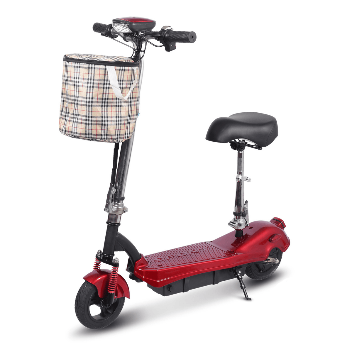 SEEDREAM M5 electric scooter seen from the side in red