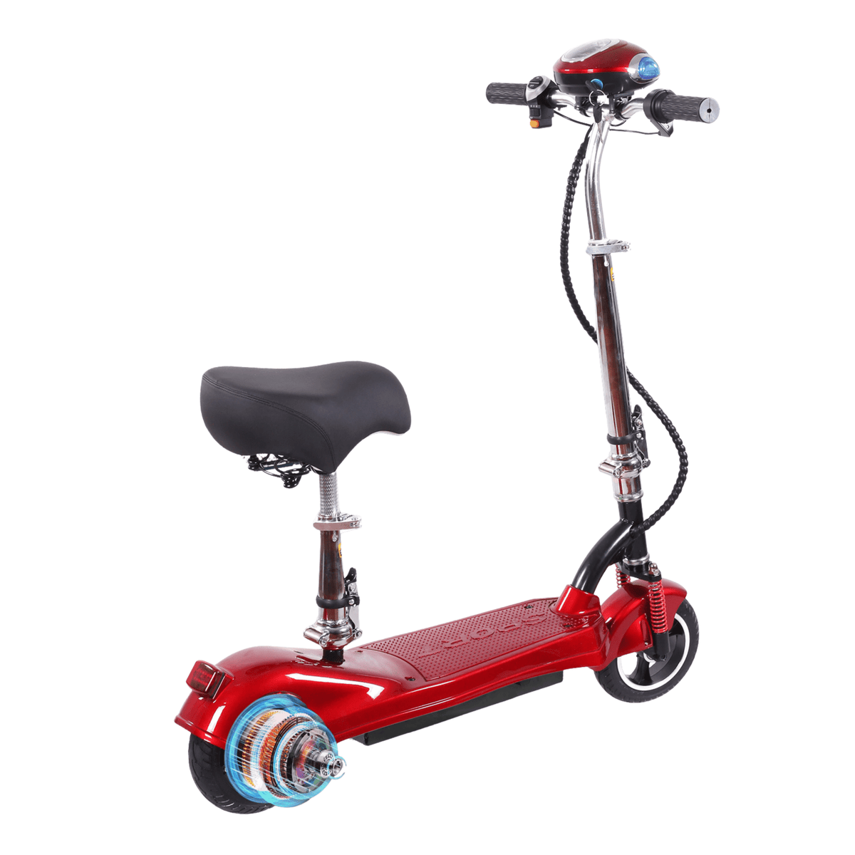 SEEDREAM M5 electric scooter, front three-quarter view in red