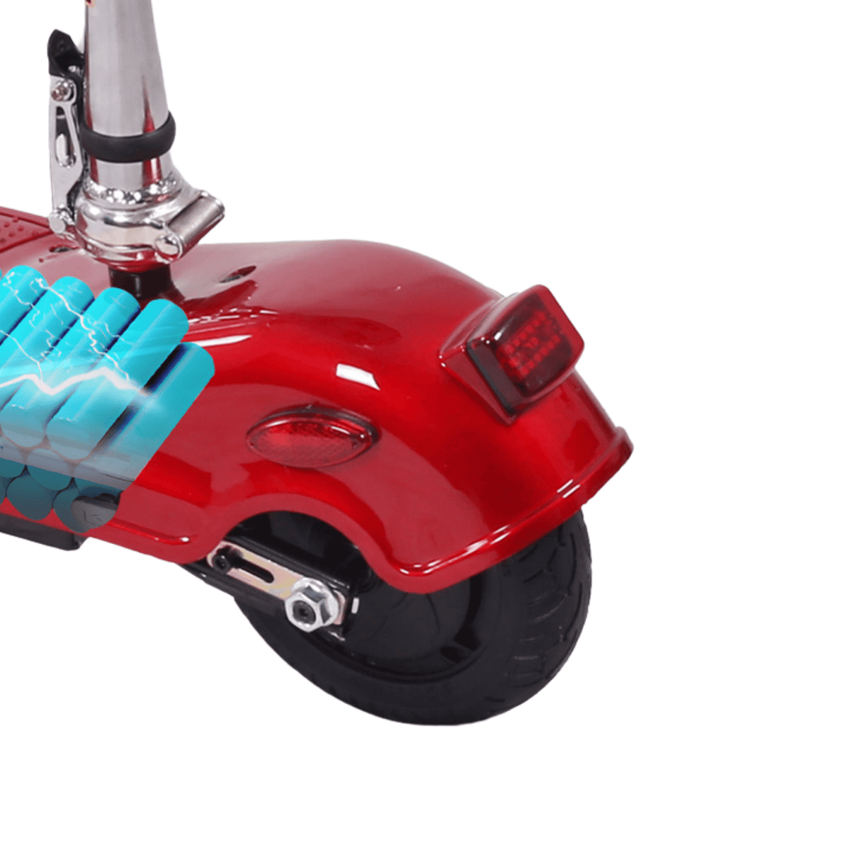 SEEDREAM M5 electric scooter with lights on