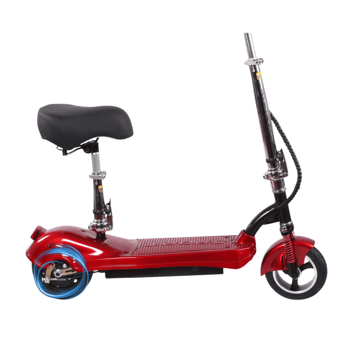 SEEDREAM M5 electric scooter seen from the other side in red
