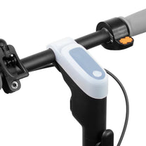 Screen protector for Ninebot F20/F25/F30/F40 in white mounted on handlebars