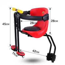 Dimensions: smart child seat for bike frames