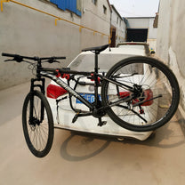 Smart bike rack Pro with a bike, side view