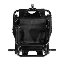 Detail of the Smart cargo bike trailer in black
