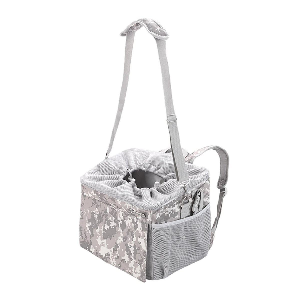 Shoulder strap of the smart front pet basket in camouflage