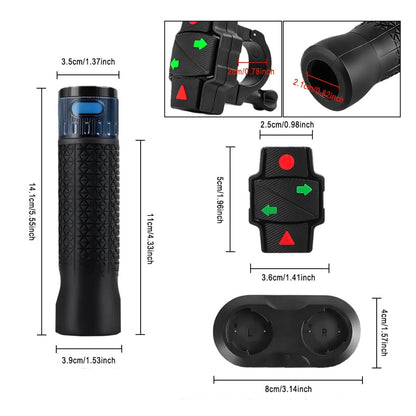 Smart gummihandtag med blinkers Plus - Tillbehör - Wheelyshop