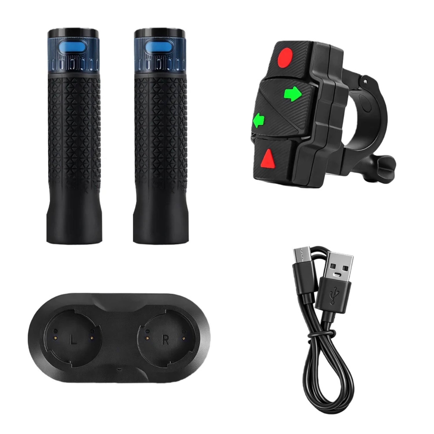 Smart gummihandtag med blinkers Plus - Tillbehör - Wheelyshop