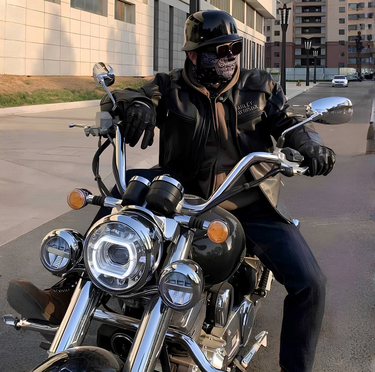 Smart helmet Hat Edition, worn by a person
