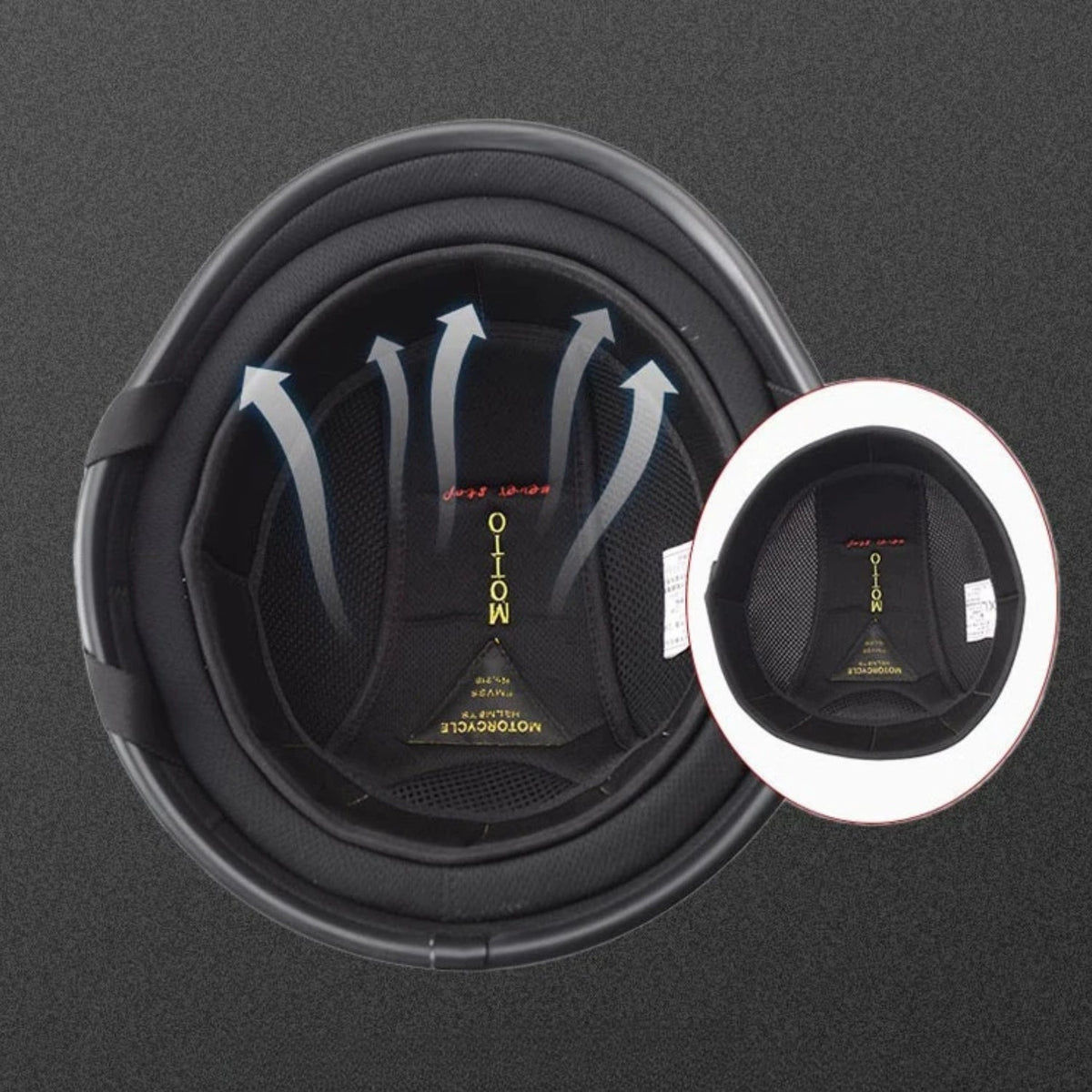 Smart helmet Hat Edition, inside view
