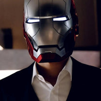 Smart helmet Iron Man Edition, worn by a person