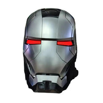 Smart helmet Iron Man Edition in silver, front view