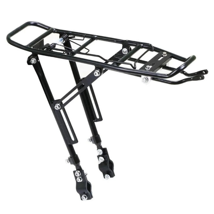 Smart bicycle luggage rack (version 3), angled view