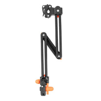 Smart umbrella holder with orange details, side view