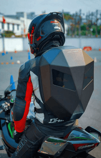 Premium Edition backpack, worn by a person, front view
