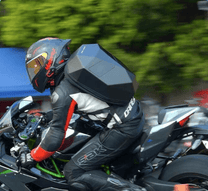 Premium Edition backpack while riding