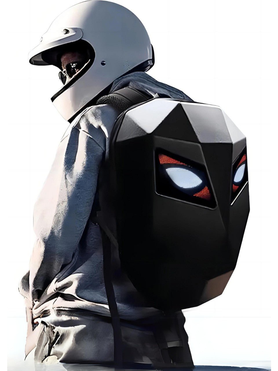 Premium Edition backpack, worn by a person, rear view