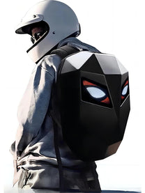 Premium Edition backpack, worn by a person, rear view