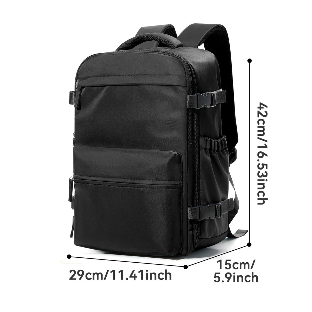 Dimensions: smart backpack Vacuum Edition