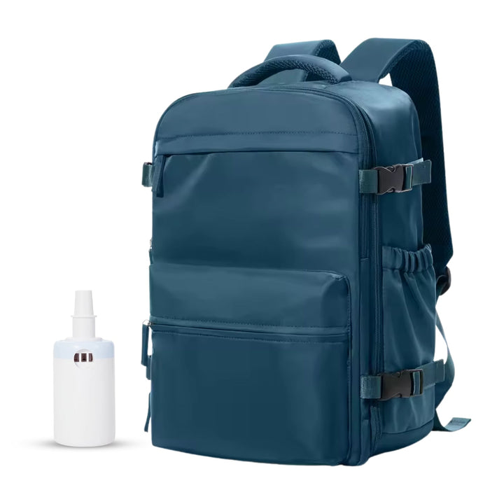 Smart backpack Vacuum Edition in blue with vacuum pump