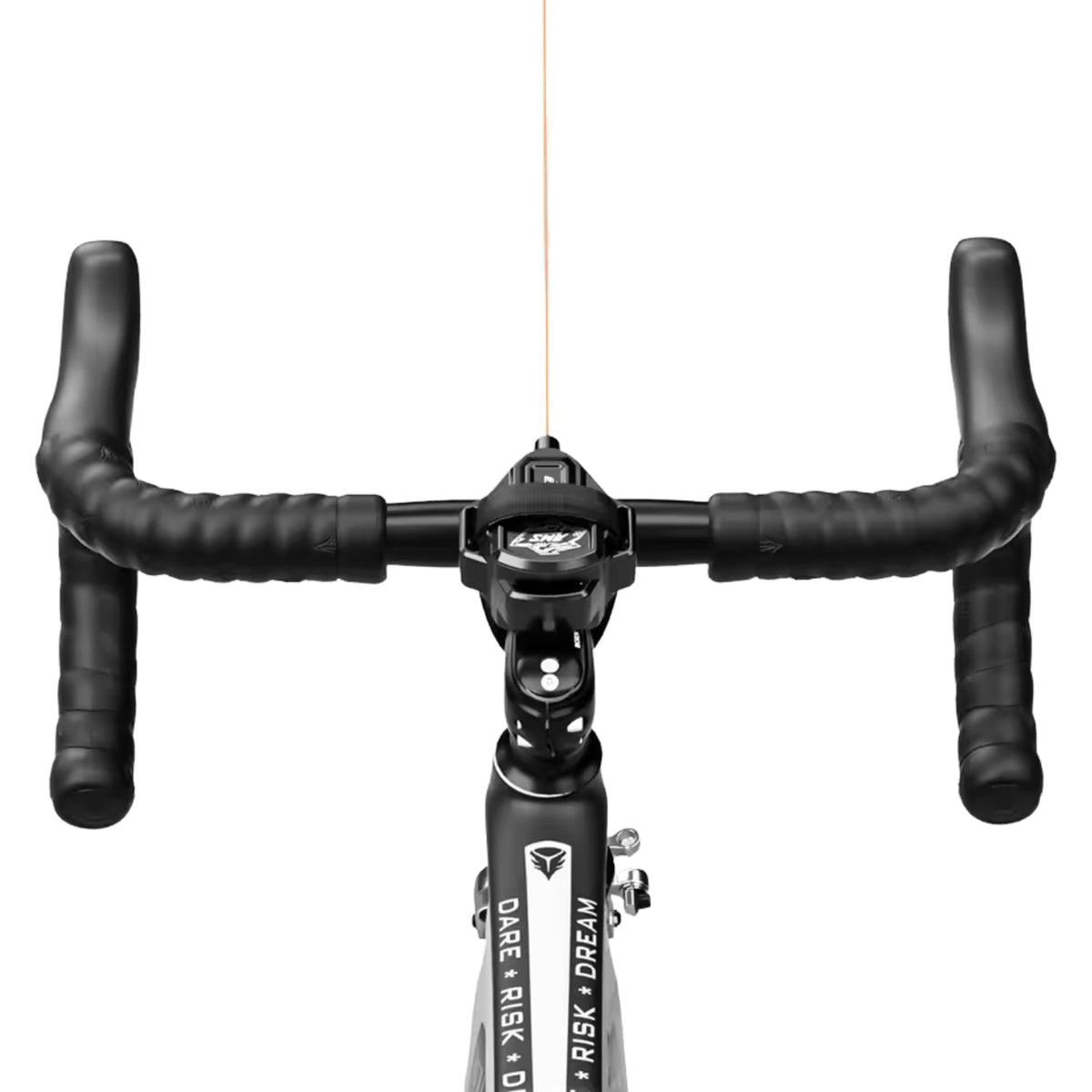 Smart retractable bike tow rope with hook, angled rear view