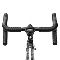 Smart retractable bike tow rope with hook, angled rear view