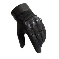 Smart gloves Military Edition in black, angled view