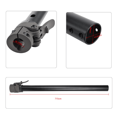 Steering stem + folding mechanism Xiaomi 4 Pro - Spare part - Wheelyshop