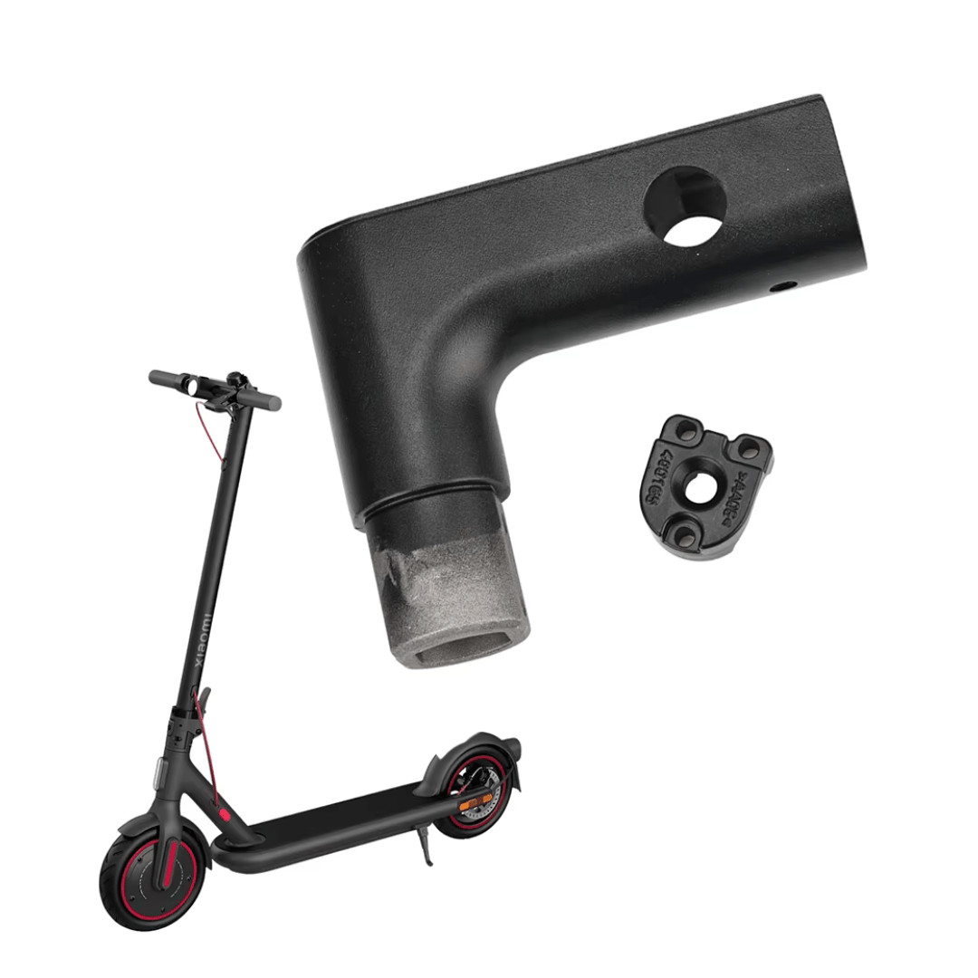 Placement on the electric scooter: stem mount with display holder for Xiaomi 4 Pro