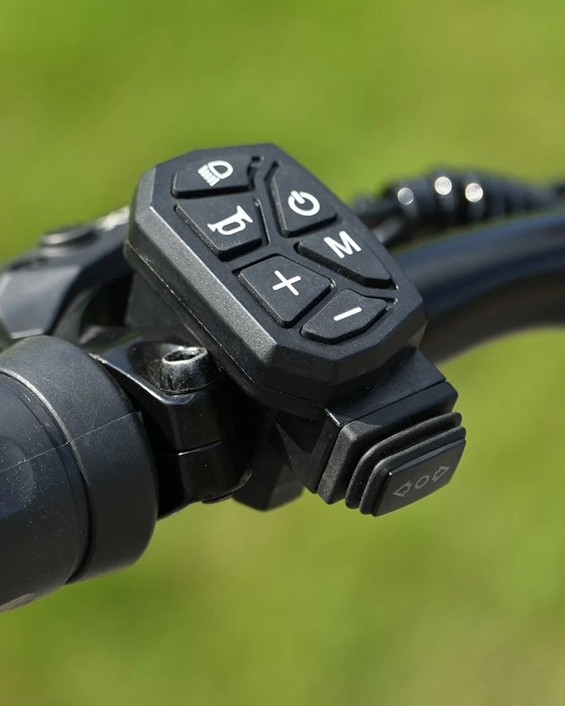 VIPCOO VS9 handlebar grip and controls