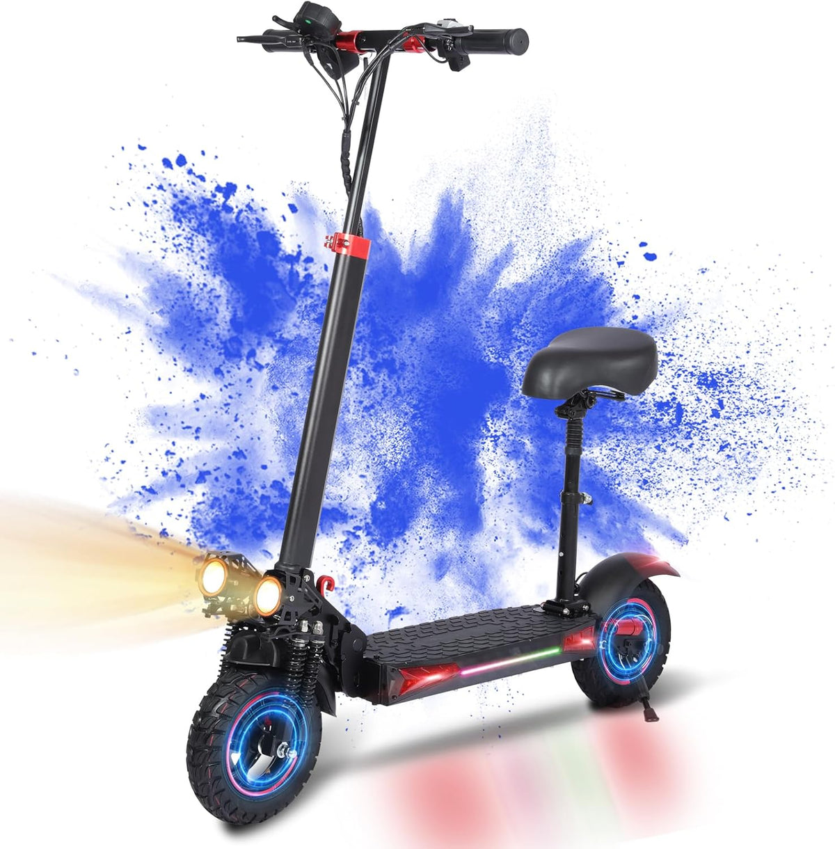 Wheely J11 Max electric scooter, front three-quarter view