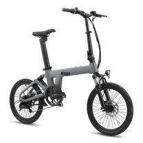 YANGOR H19 folding e-bike, front three-quarter view in grey