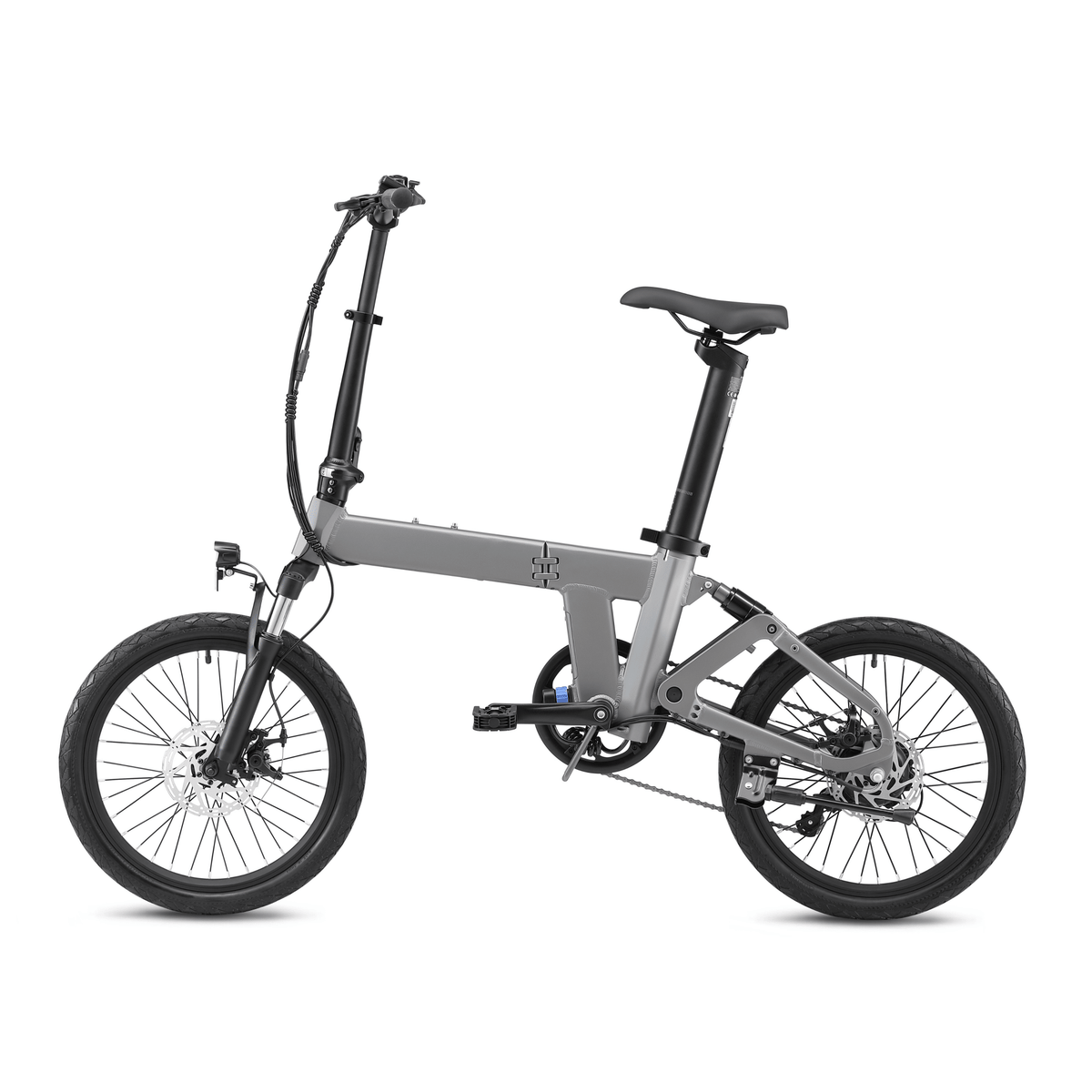 YANGOR H19 folding e-bike seen from the other side in grey