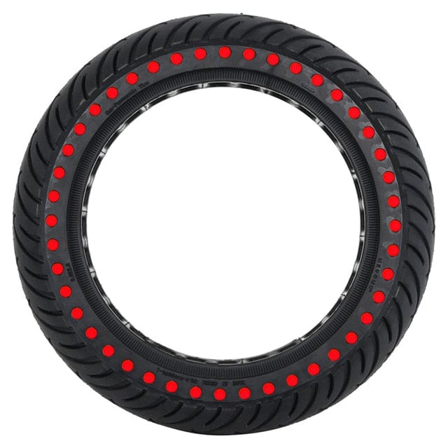 8.5" semi-solid tyre Dot Edition for Xiaomi with red details, front view